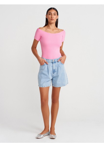 31922 Kısa Kollu T-Shirt-Pembe fırsatları