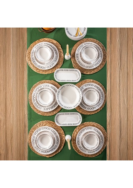 Good Stoneware Yemek Takımı 27 Parça 6 Kişilik Yemek Seti