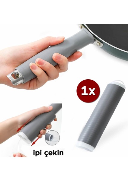 Isı yalıtımlı plastik tava ve tencere tutacağı, kolay montaj, dayanıklı ve şık tasarım