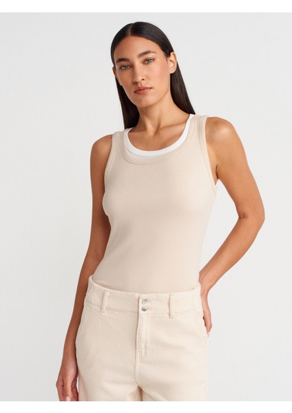 31870 Çift Katlı Top-Bej