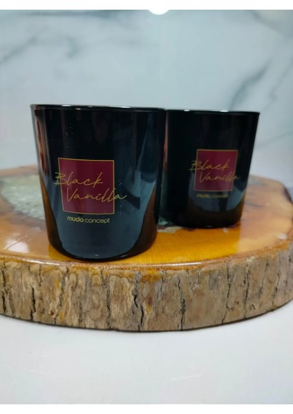 2 Li Canny Black Vanılla Kokulu Mum modelleri