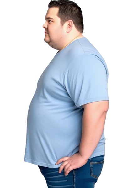 Erkek Büyük Beden Geniş Kesim Bisiklet Yaka Kısa Kollu T-Shirt 9xl fiyatları