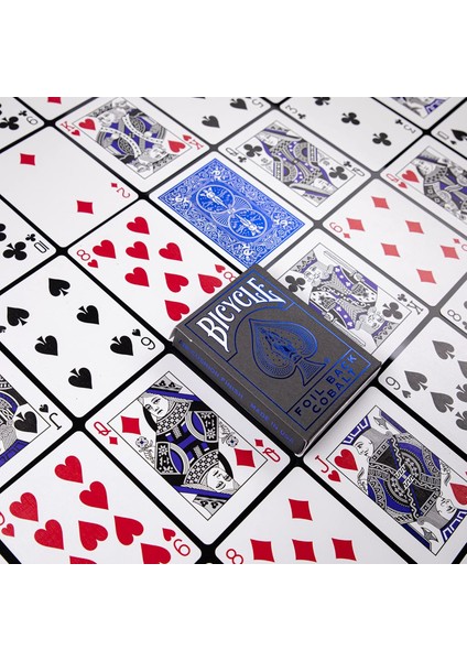 ® Foil Back Cobalt Oyun Iskambil Kartı