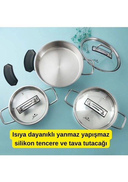 Dayanıklı silikon tutacak seti, 2 renk, uyumlu, şık ve kullanışlı, 34x48 cm fırsatları
