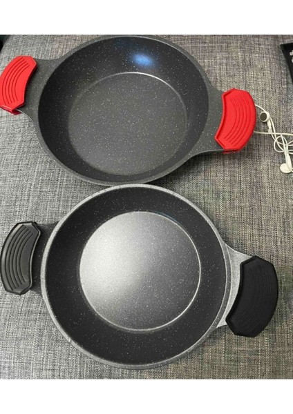 Dayanıklı silikon tutacak seti, 2 renk, uyumlu, şık ve kullanışlı, 34x48 cm