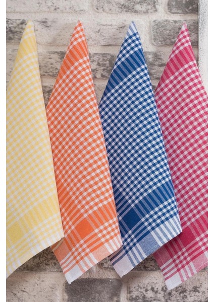 Renkli 8'li Pamuklu Kurulama Bezi ve Beslenme Örtüsü Seti, 45x65 cm modelleri