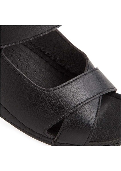 Capella Anatomik Taban Jel Destekli Kadın Sandalet Siyah fırsatları