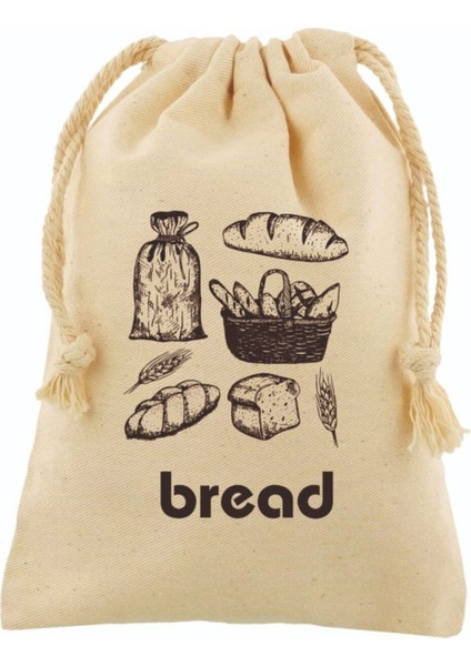 Sağlıklı büyük pamuk ekmek torbası, 35x40, renk seçenekleri, set veya tek ürün