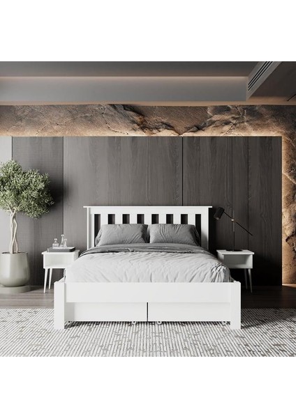 Apex 4 Çekmeceli Mdf Karyola | Kolay Kurulum fiyatları