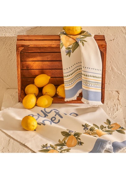 Yumuşak Pamuklu Kurulama Bezi, Setli, 40x50 cm, Sarı, Rahat ve Hızlı Kullanım