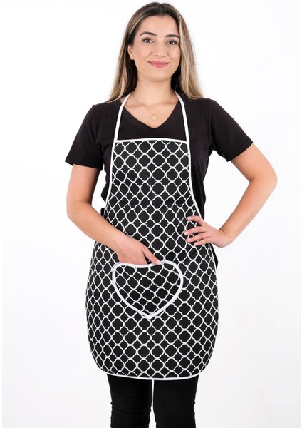 Su Geçirmez, 3'lü Mutfak Seti, Isıya Dayanıklı, Eldiven ve Tutacak Takımı, Siyah