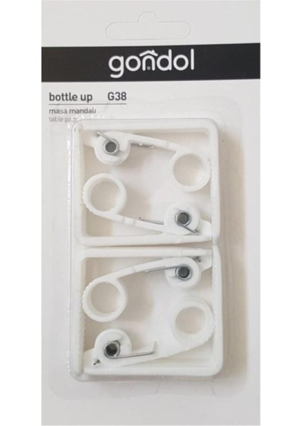 Şık ve dayanıklı masa örtüsü tutacağı, kolay kullanım, modern tasarım, beyaz renk