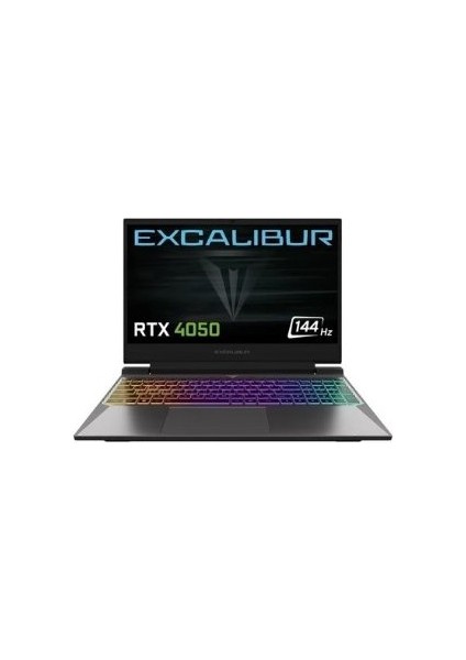 Excalibur G870 I7-12650H 32GB 1tb SSD 6gb RTX4050 Freedos 15.6" Gaming Laptop G870 1265-DFA0X-B Kutusu Açık Sıfır