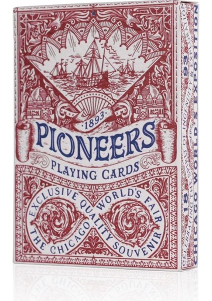 Pioneers Oyun Iskambil Kartı - Kırmızı
