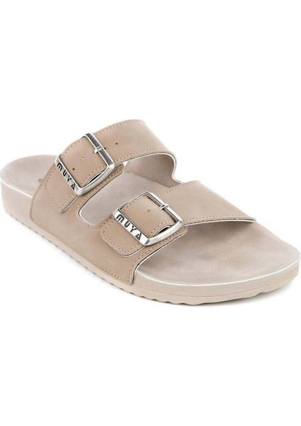 Nova Anatomik Taban Unisex Terlik Açık Vizon