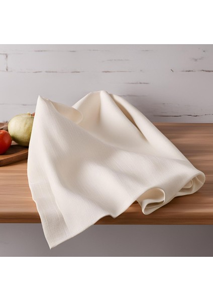 Ekru pamuklu müslin mutfak havlusu 30x50, yumuşak ve hafif kurulama bezi modelleri