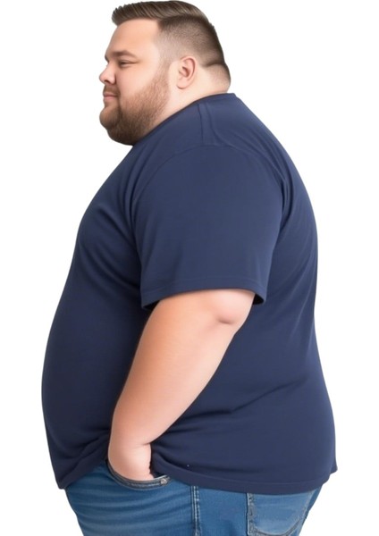 Erkek Büyük Beden Geniş Kesim Bisiklet Yaka Kısa Kollu T-Shirt 9xl fiyatları