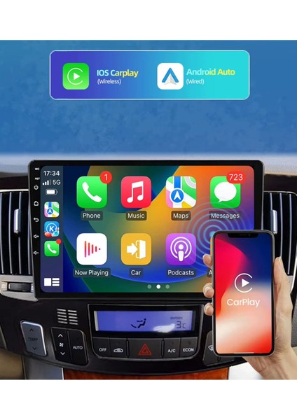 Hyundai Sonata 2009-2011 Android Multimedya 4gb RAM/64GB Carplay 9inc IPS Ekran Park Kamerası Hediye fırsatları