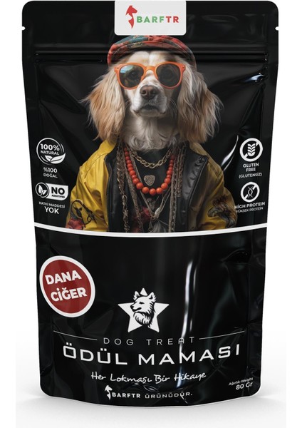 Dana Ciğer Parçaları Atıştırmalık Ödül Maması 80 gr