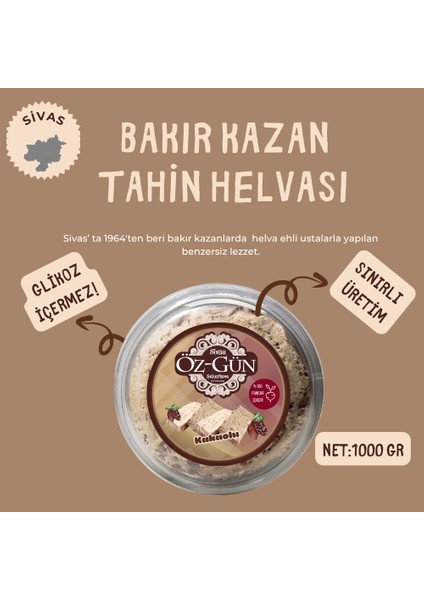 Tahin Helvası (Kakaolu) 1 Kg
