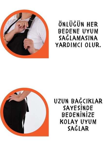 Renkli askılı mutfak önlüğü seti, şık ve kullanışlı, 50x70 cm, pamuk polyester modelleri