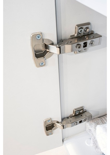 Star Banyo Dolabı Seti ( 60 cm Parlak Beyaz Aynalı Lavabolu Mdf )