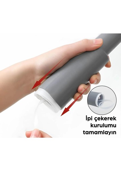 İki adet gri ısı yalıtımlı tava ve tencere tutacağı seti, kolay kurulum, şık tasarım fırsatları