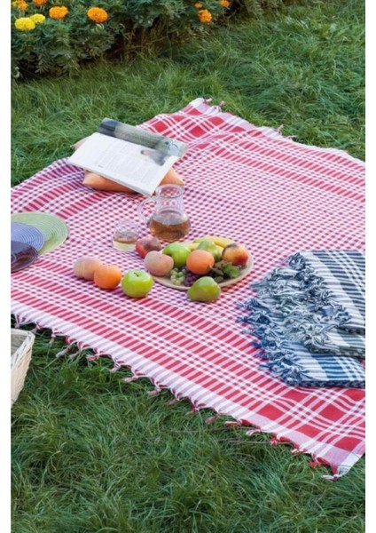 Şık ve dengeli masa örtüsü, ev dekoru aksesuarı, polyester, kırmızı renk