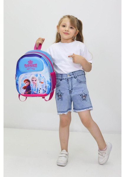 Karlar Ülkesi Frozen Temalı Ortopedik Anaokulu ve Ilkokul Çantası