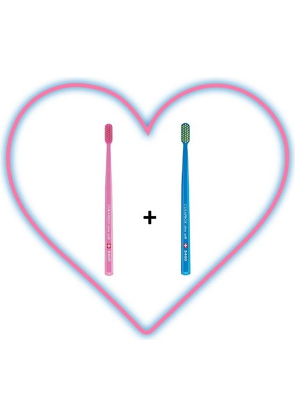 Cs 5460 Love 2 'li Pembe-Mavi Diş Fırçası