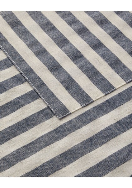 Lacivert mutfak önlüğü, keten ve pamuklu, 70x55 cm şık tasarım fiyatları