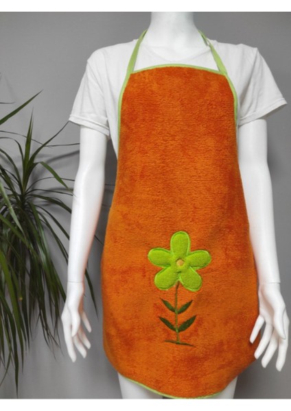 Turuncu Süngerli Su Geçirmez Mutfak Önlüğü, Pratik ve Şık Koruma, Pamuk Polyester