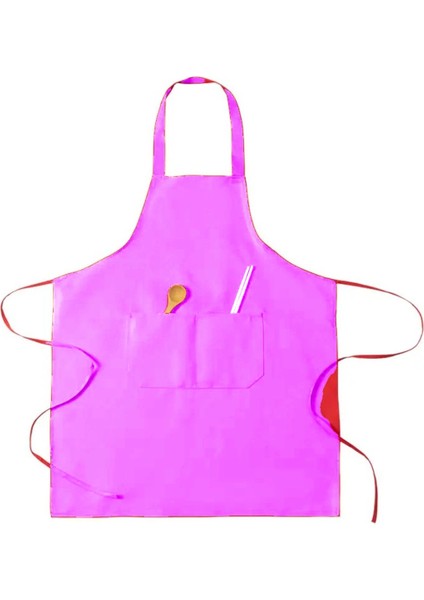 Pembe Spunbond Kalın Kumaş ve Su Geçirmez Cepli Mutfak Önlüğü 50x70 modelleri