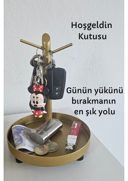 Hoşgeldin Kutusu / Anahtarlık / Takı Askısı - Metal