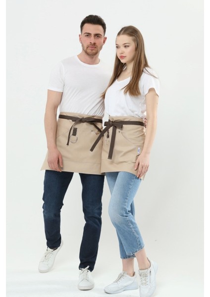 Renkli ve şık mutfak önlüğü, 40x60 cm, kumaş, bej renk, bay ve bayan kullanıma uygun fiyatları