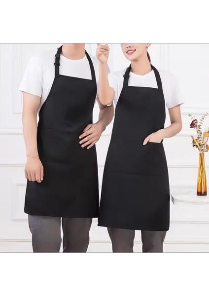 Ayarlı Boyun Şef ve Barista Mutfak Önlüğü, Siyah, Rahat ve Şık Tasarım, 55x74 cm fiyatları