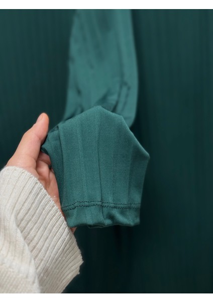 Funda Piliseli Sendy Pantolonlu TAKIM-MF1708 Zümrüt Yeşili
