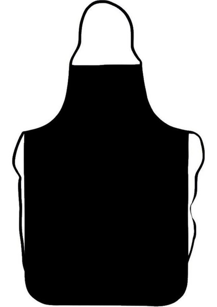 Siyah askılı lamineli bulaşık önlüğü, şık ve pratik koruma, 70x120cm