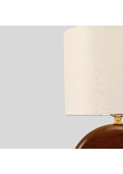 Adel Koyu Kahve Ahşap Abajur fırsatları