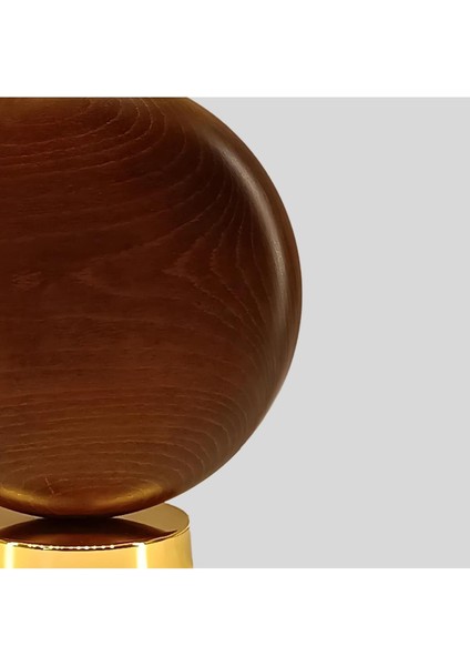 Adel Koyu Kahve Ahşap Abajur indirimleri