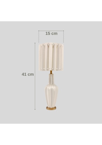 Elvin Beyaz Abajur modelleri