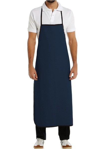 Lacivert PVC önlük, dayanıklı ve şık koruyucu kıyafet 77x150 cm