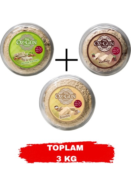 Tahin Helvası(3'lü Karışık Paket) 3 kg