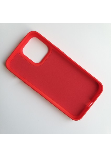 Apple iPhone 13 Pro 6.1 İle Uyumlu Logosuz Lansman Içi Kadife Silikon Kılıf Kırmızı fiyatları