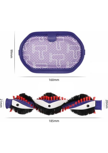 Dyson DC35, DC44, DC45 920929-01 917066-02 Elektrikli Süpürge Toz Hepa Filtreleri Için Silindir Fırça Filtresi Yedek Parçası (Yurt Dışından) fiyatları