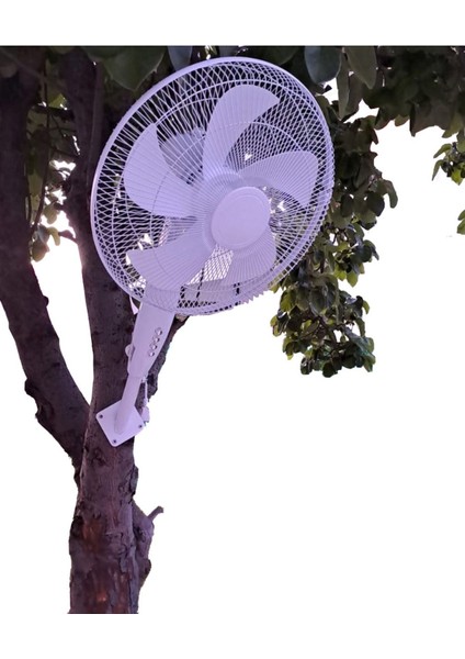 Duvar Montajlı Hava Vantilatörü 3 Kademehhız Ayarlı Pervane Sağ Sol Dönme 55W Beyaz 5 Kanat modelleri