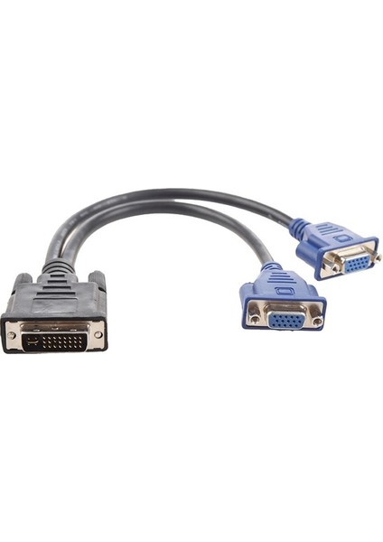 DVI To VGA Y Çoğaltıcı Çoklayıcı Switch Splitter Kablosu