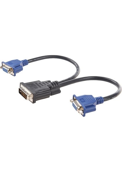 DVI To VGA Y Çoğaltıcı Çoklayıcı Switch Splitter Kablosu