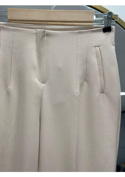 Beren Gizli Cepli PANTOLON-MT1508 Taş