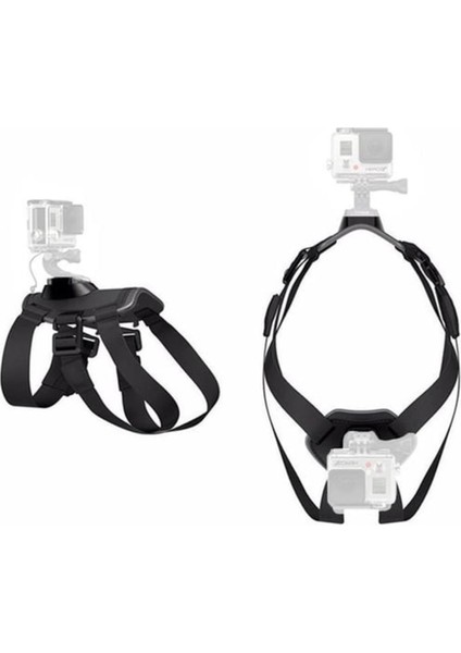 GP197 Tüm Aksiyon Kameralara Uyumlu Köpek Montaj Kemeri Aksiyon Kamera Sabitleyici fırsatları